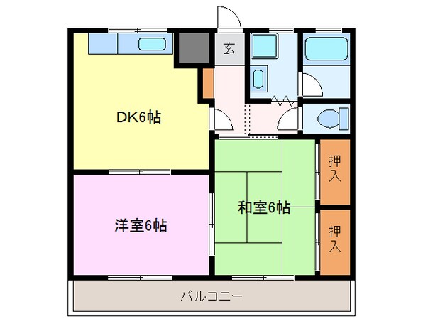 メゾン・ド・海用の物件間取画像